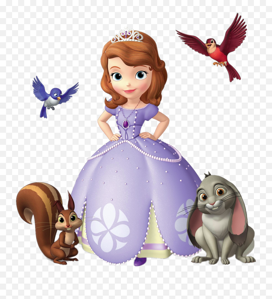 Check Out This Transparent Sofia The First With Animal - Princesa Sofia Con Clover Emoji,Friends Png