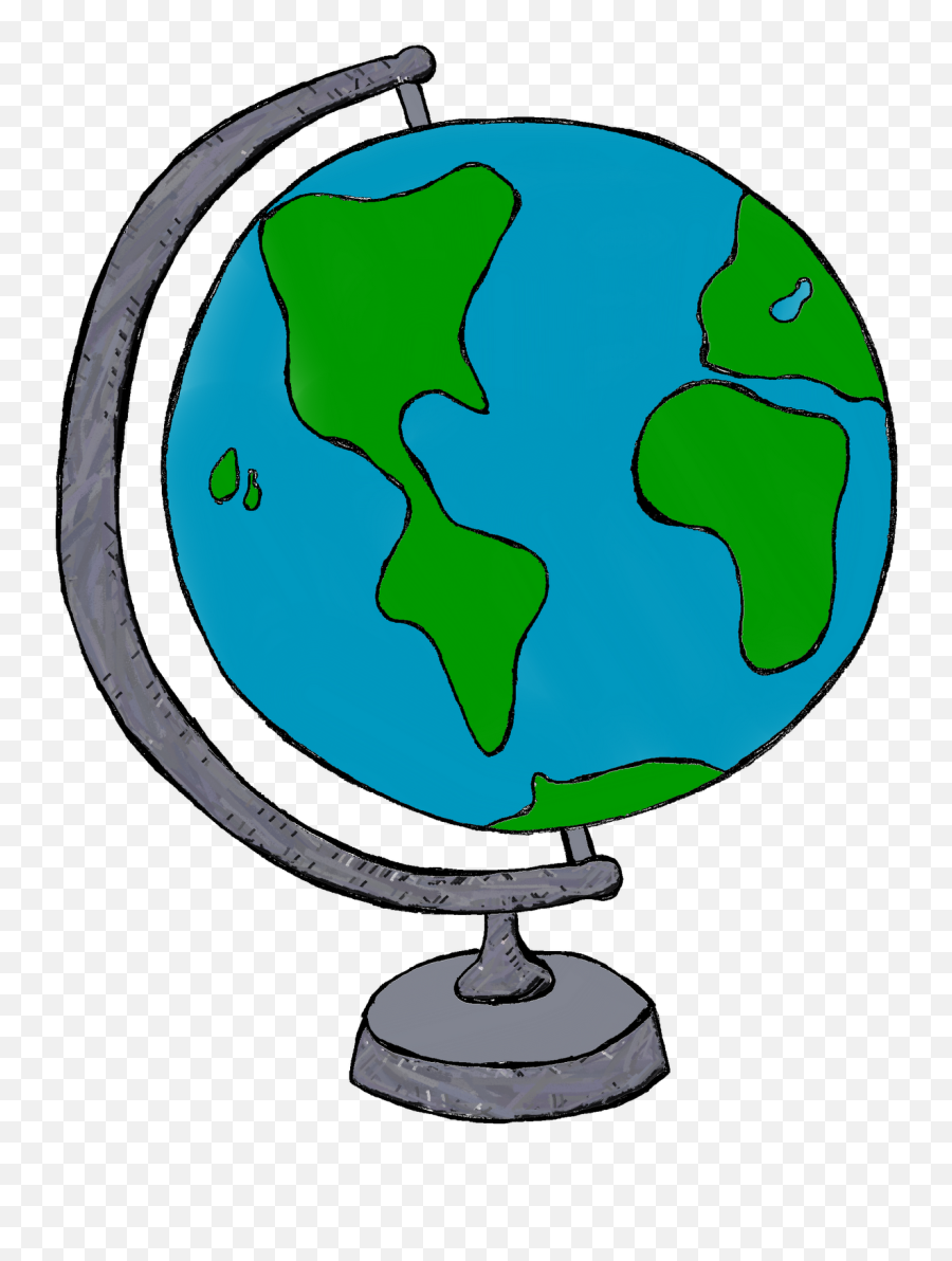 Earth Clipart Black And White Free - Globe Clipart Emoji,Earth Clipart