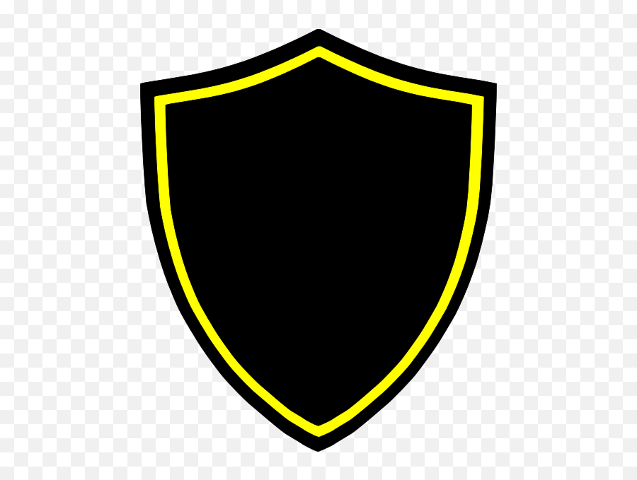 Shield Logo Clip Art At Clker - Black Shield Shape Png Emoji,Shield Logo