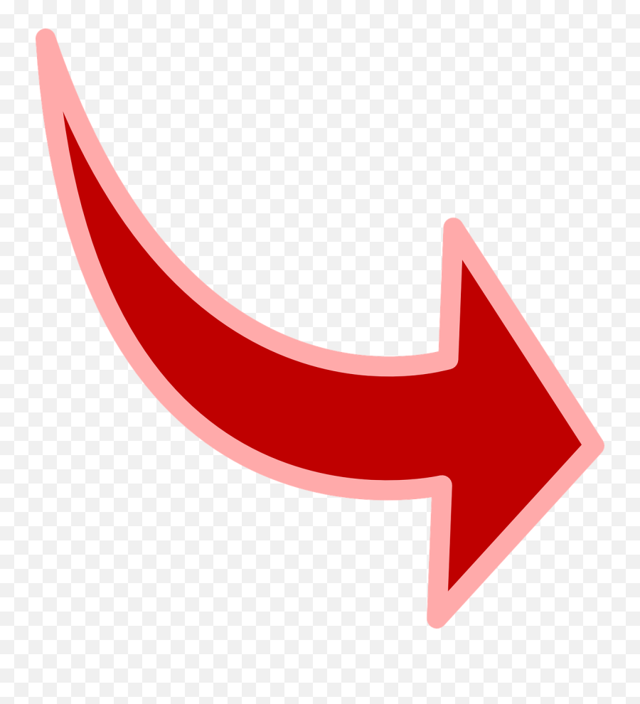 Red Arrow With Blue Outline Svg Clip Arts Download - Red Down Right Arrow Emoji,Red Arrow Png