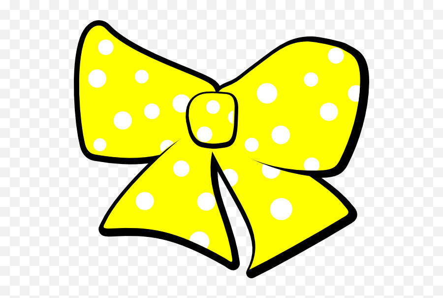 At Clker - Yellow Bows Clip Art Emoji,Hair Bow Clipart