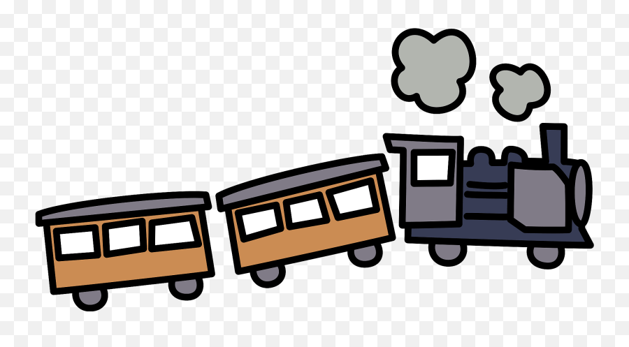 Steam Locomotive Clipart - Steam Train Clipart Emoji,Steam Clipart