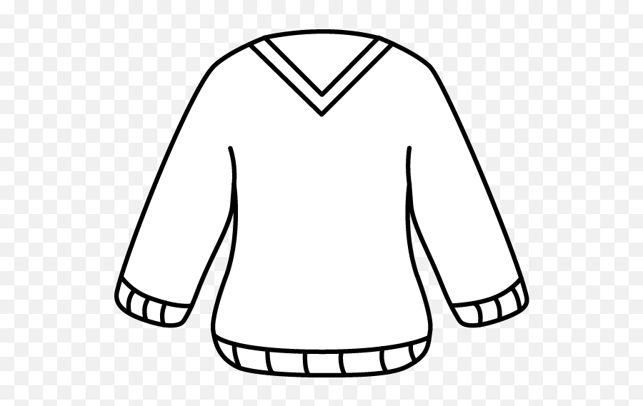 Black And White V - Black And White Sweater Clipart Emoji,Sweater Clipart