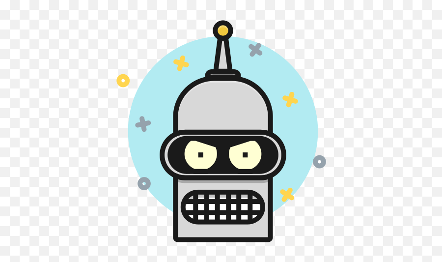 Robots Robot Bender Futurama Free - Bender Icon Emoji,Futurama Logo
