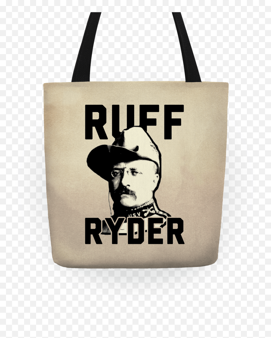 Ruff Ryder Theodore Roosevelt Totes - Tote Bag Emoji,Ruff Ryders Logo