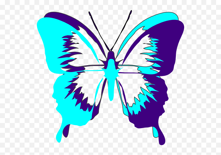Purple Butterfly Clip Art Free - Butterfly Black And White Black And White Butterfly Svg Emoji,Free Butterfly Clipart