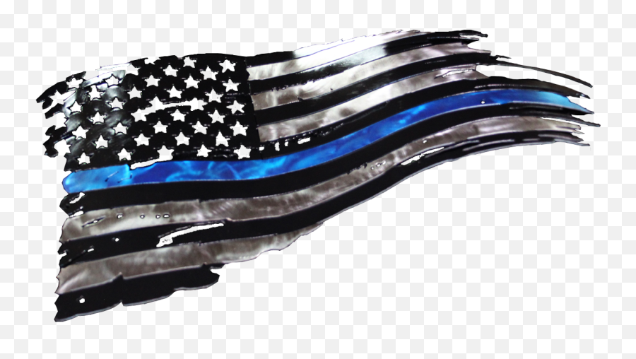 Thin Blue Line Flag Png U0026 Free Thin Blue Line Flagpng - Transparent Police Flag Png Emoji,Distressed American Flag Clipart