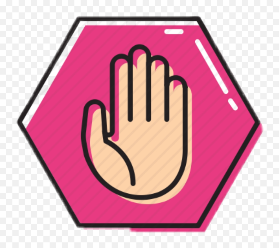 Stop Stopsign Hand Pinkstopsign Pink - Stop Sign Clipart Pink Stop Sign Clipart Emoji,Clipart Stop Signs