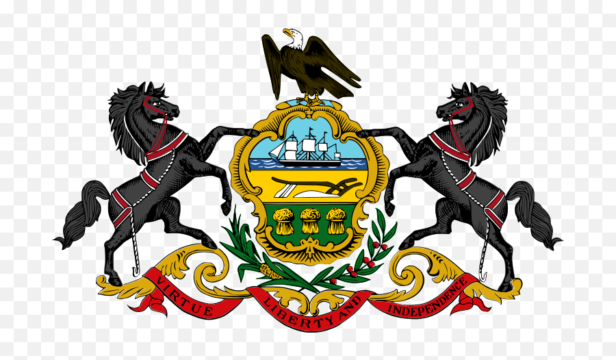 Coat Of Arms Of Pennsylvania - Pennsylvania Coat Of Arms Emoji,Pennsylvania Png