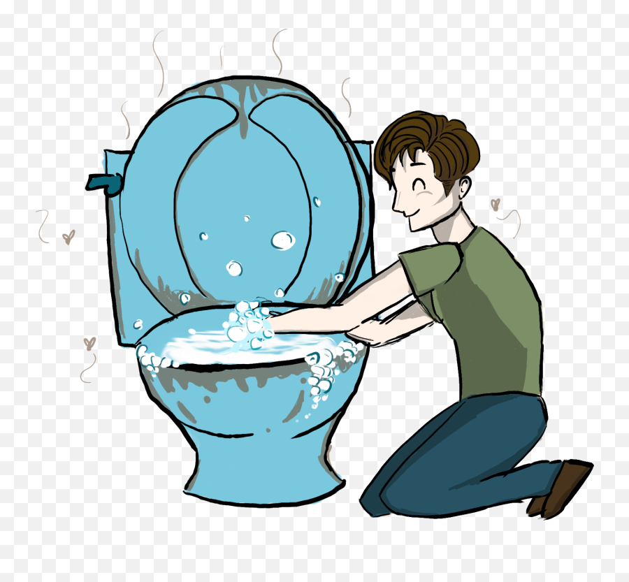 Download Clipart Toilet Flush Toilet - Cartoon Full Size Hands In Toilet Clipart Emoji,Toilet Transparent