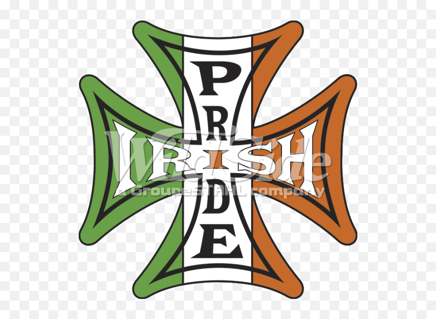 Irish Pride Iron Cross - Irish Pride Ireland Flag Iron Cross Emoji,Ireland Flag Png