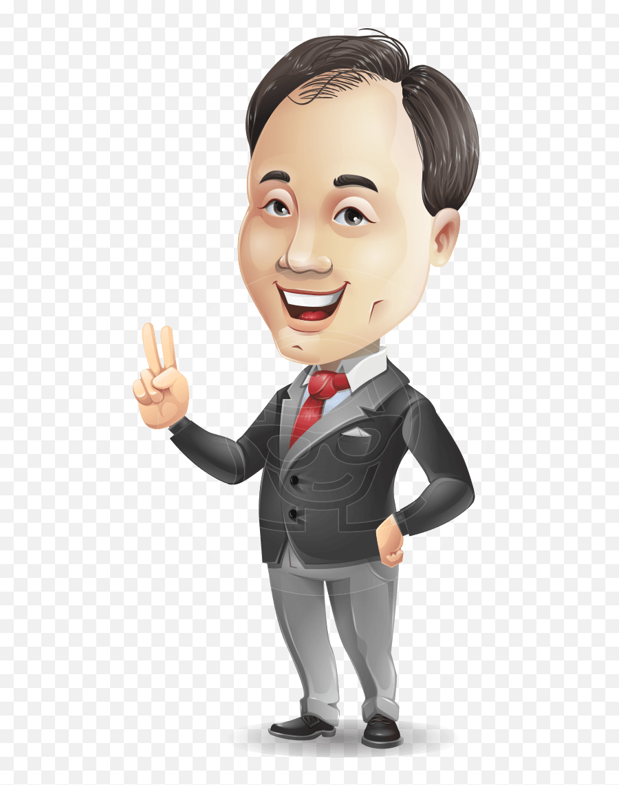 Download Hd Asian Businessman Cartoon Vector Character Emoji,Business Man Clipart