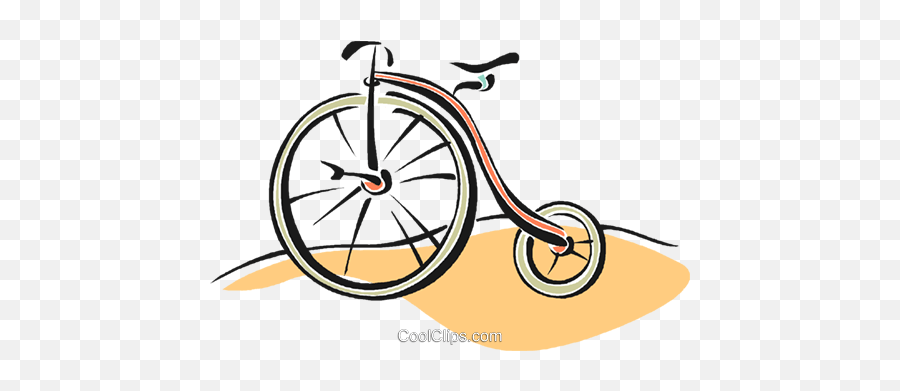 Penny Farthing Bike Royalty Free Vector Clip Art - Bicycle Emoji,Penny Clipart