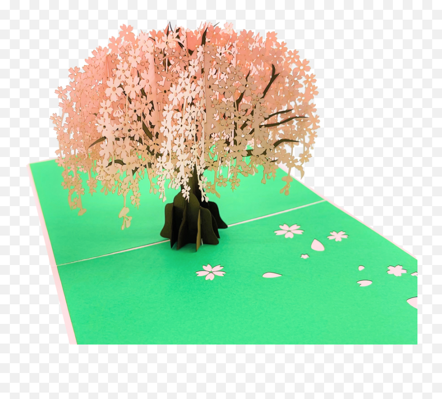 Cherry Blossom 3d Card Emoji,Cherry Blossom Tree Png