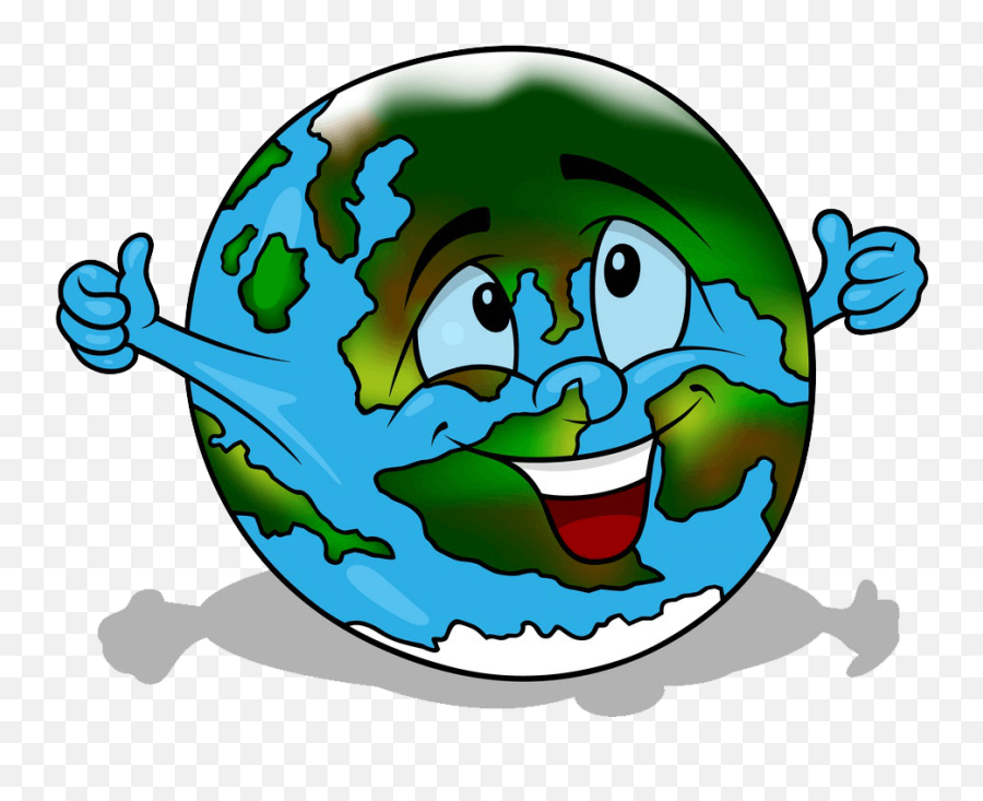 Cartoon Earth Clipart Transparent - Happy Emoji,Earth Clipart