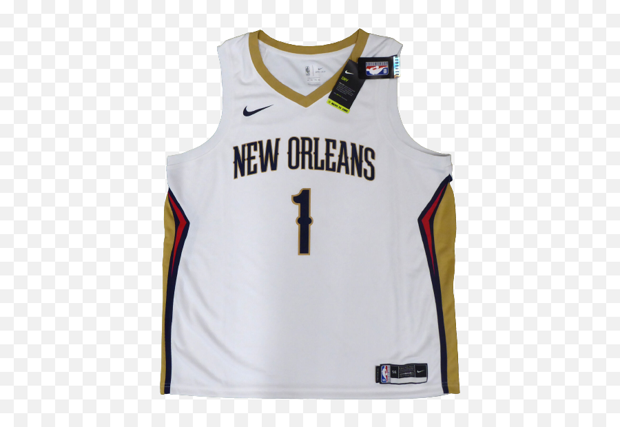 Zion Williamson New Orleans Pelicans Signed Pelicans Authentic White Nike Jersey 853357 Fan Coa Emoji,New Orleans Pelicans Logo Png