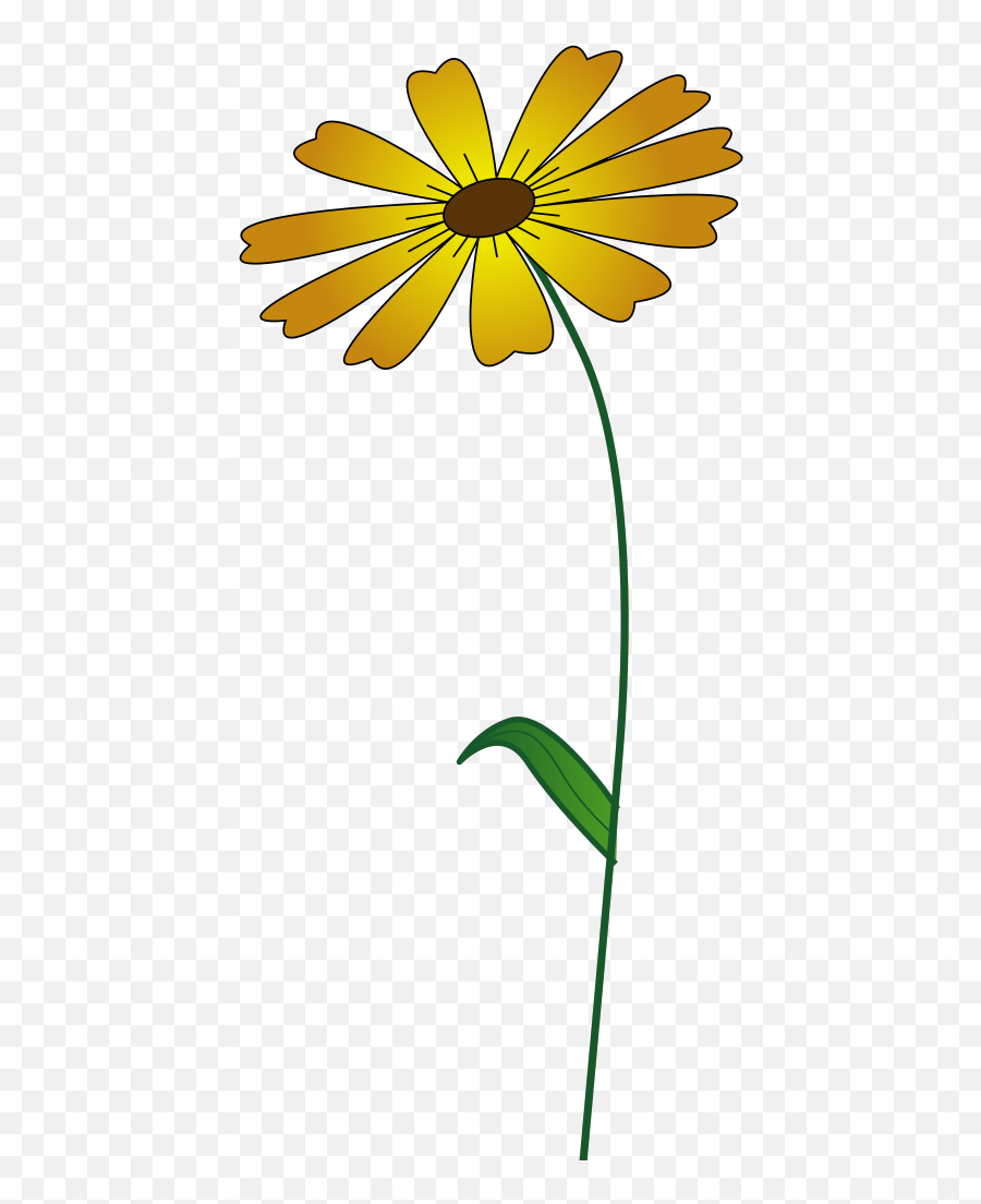 Yellow Flower Svg Clip Arts Download - Download Clip Art Emoji,Yellow Daisy Clipart