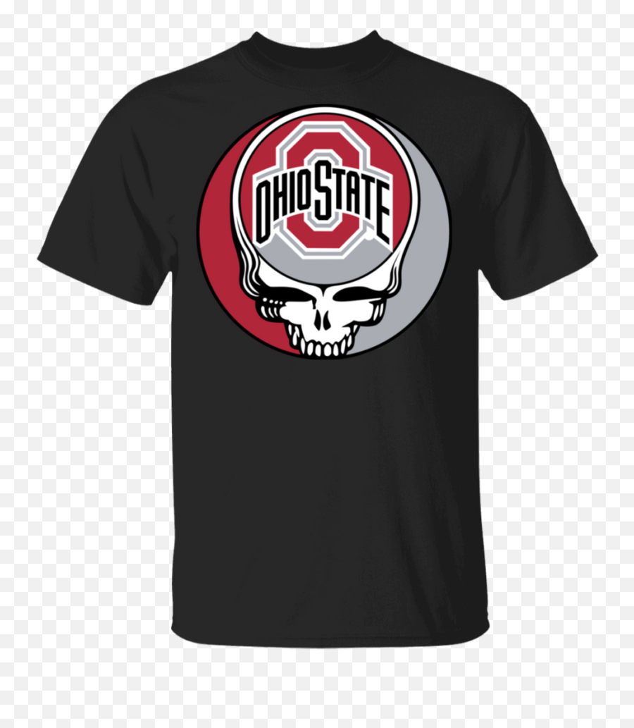 Ncaa - Ohio State Buckeyes Footballl Grateful Dead Steal Your Face Tshirt Emoji,Ohio State Logo Image