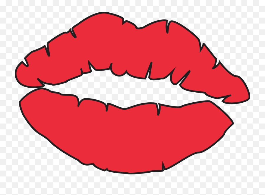 Lip Clipart Coloring Page Lip Coloring Page Transparent - Coloring Book Page Lips Emoji,Lips Clipart