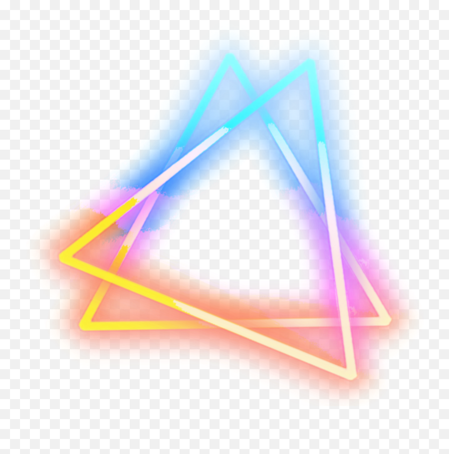 Kpop - Neon Triangle Picsart Emoji,Triangle Png