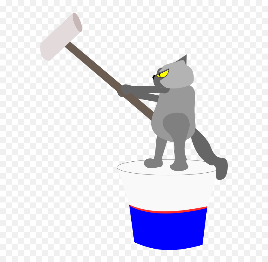 Cat Like Mammal Technology Painting Png Emoji,Painter Clipart