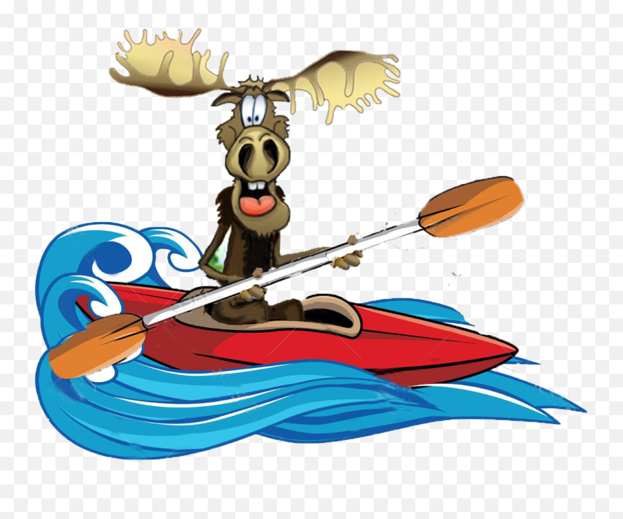 Kayak Giveaway At The Twisted Moose - Kayaking Moose Emoji,Kayak Clipart