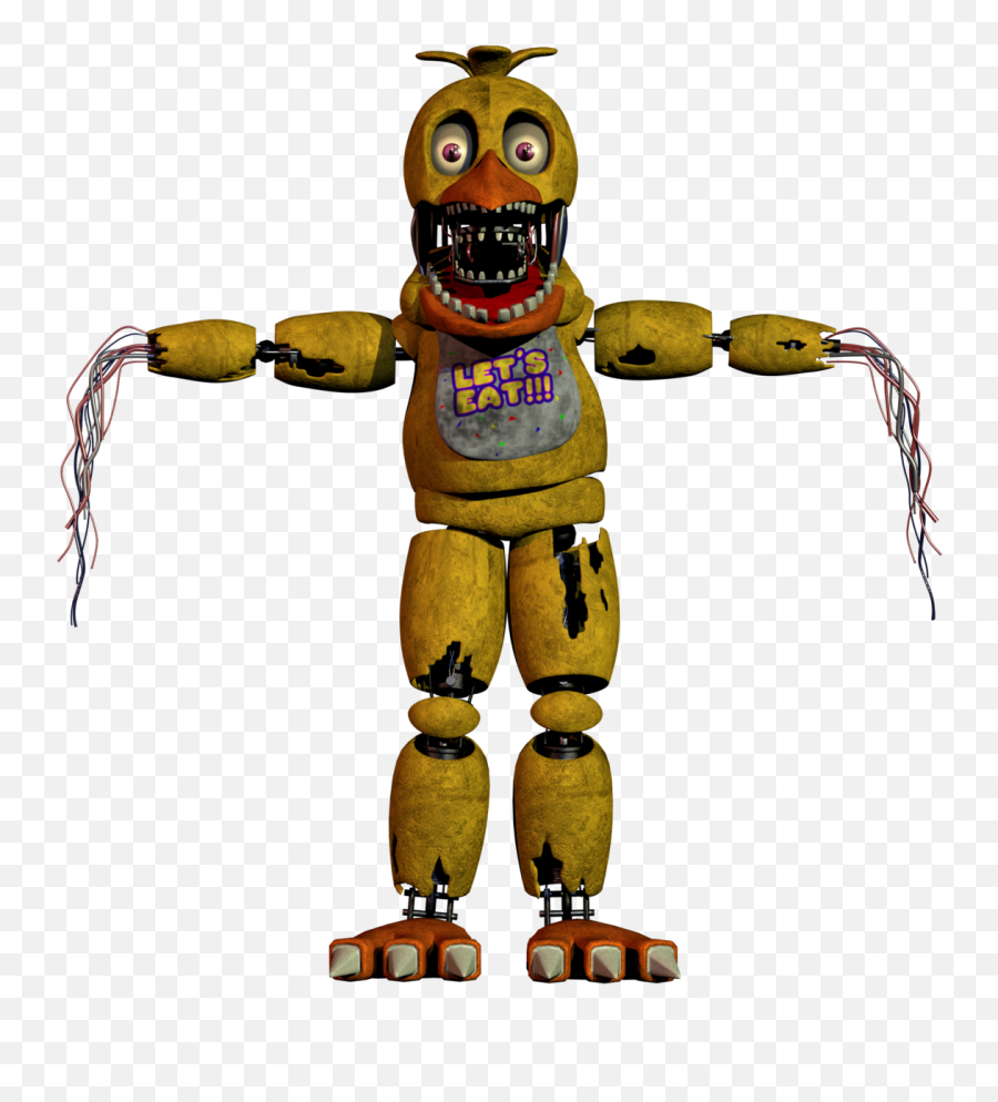 Youtube Fnaf - Withered Chica Emoji,Youtube Clipart