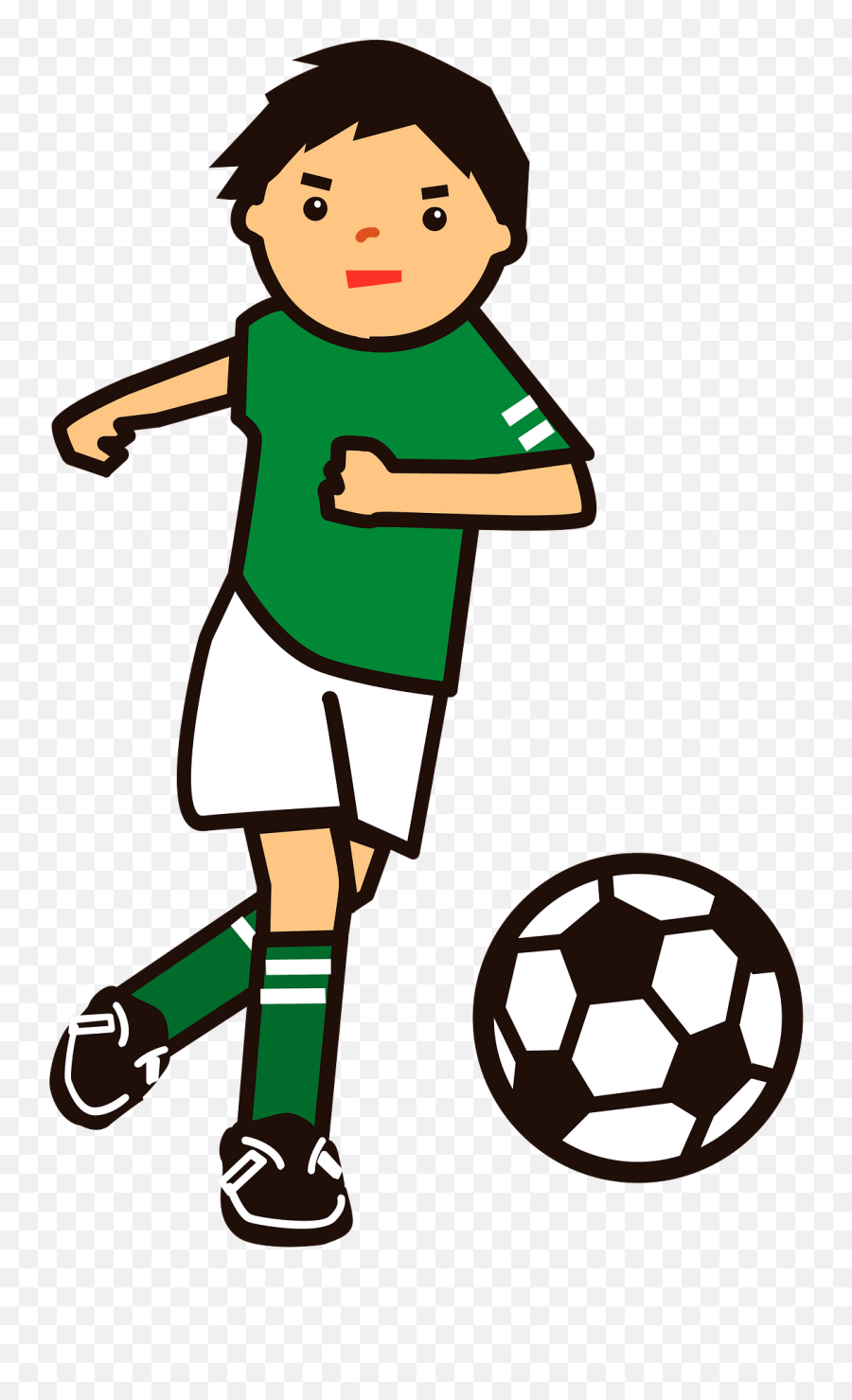 Boy Playing Soccer Clipart - Transparent Boy Playing Soccer Clipart Emoji,Soccer Clipart