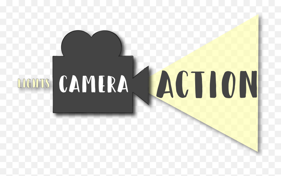 Video Recorder Clipart Lights Camera - Clip Art Lights Camera Action Png Emoji,Action Clipart