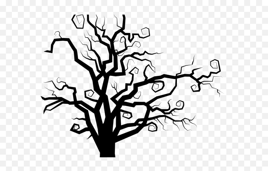 Spooky Tree Png Transparent Image - Transparent Background Spooky Tree Clipart Emoji,Tree Png