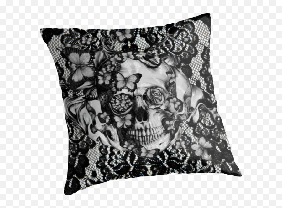 Skull Lace Pattern - Gothic Skull Lace Pattern Emoji,Lace Pattern Png