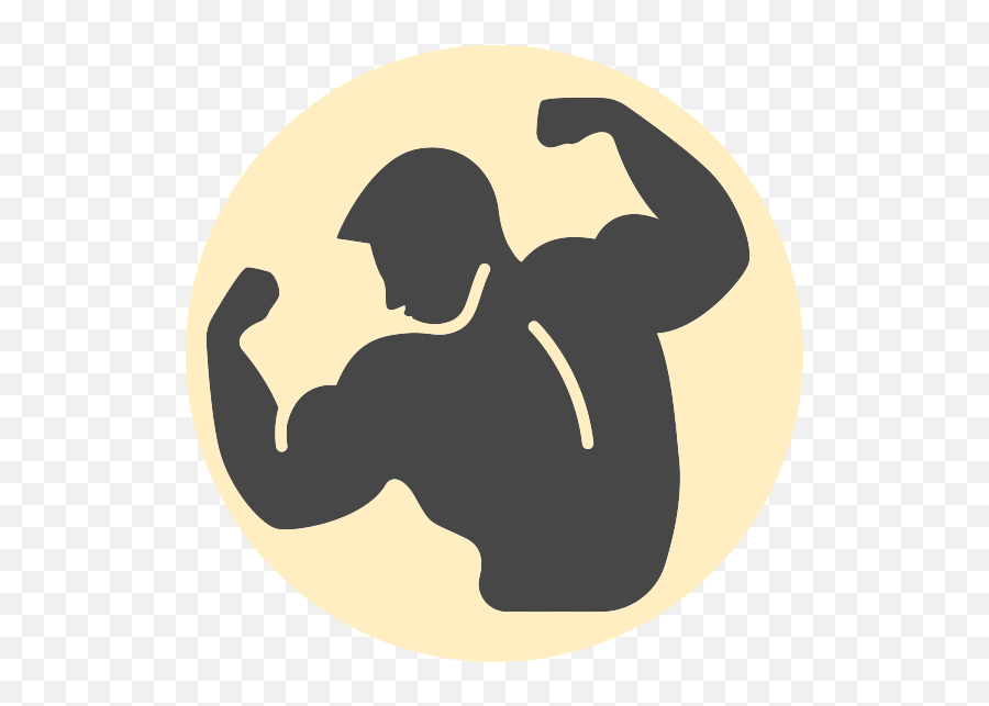 Exercising Clipart Morning Exercise - Bodybuilder Icon Png Emoji,Exercise Clipart