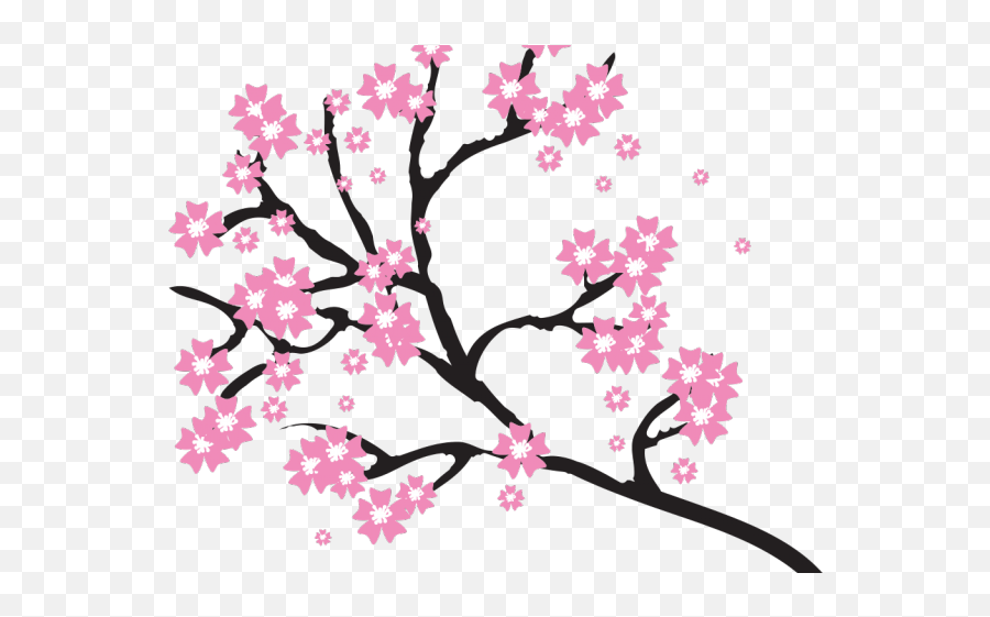 Sakura Blossom Clipart Pdf Emoji,Sakura Clipart
