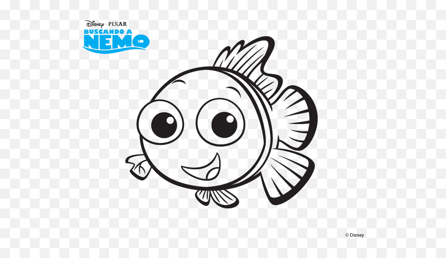 Download Finding Nemo Characters Coloring Pages - Cute Fish Emoji,Finding Nemo Characters Png