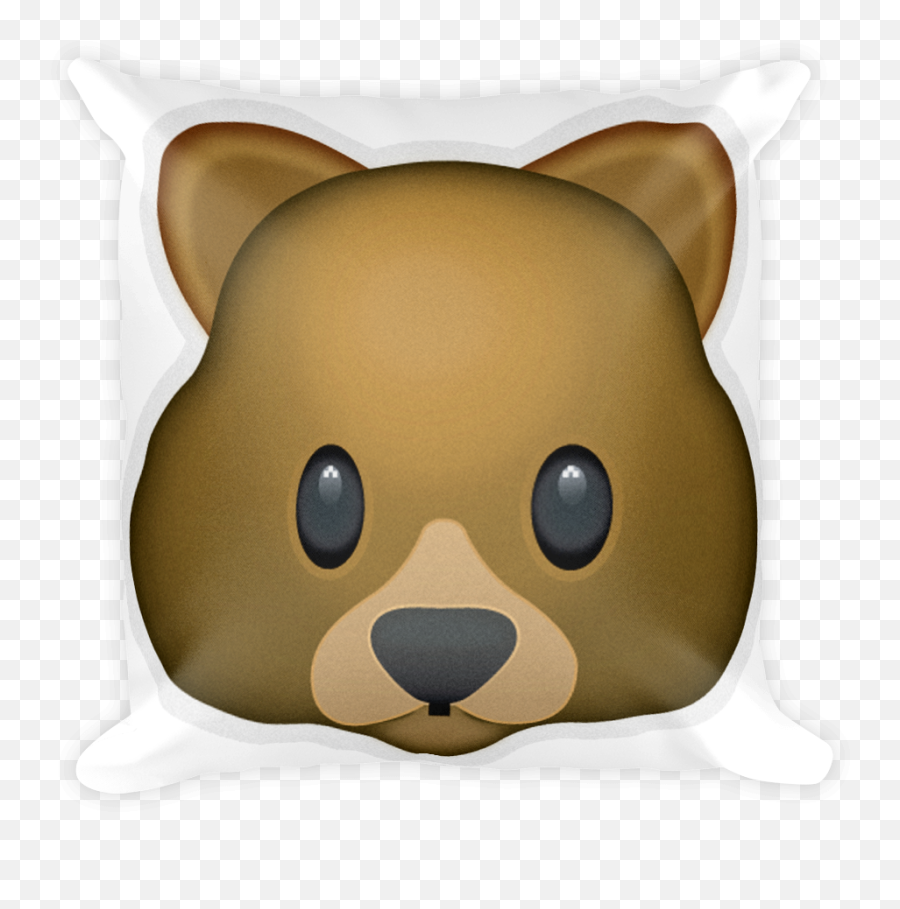 Download Emoji Pillow - Bear Face Bear Face Throw Blanket,Bear Emoji Png