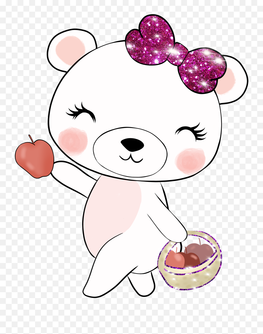 Boo Bear Picking Apples Dek Designs Emoji,Picking Apples Clipart