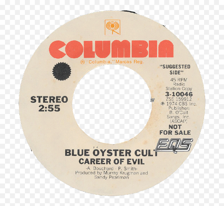 Blue Oyster Cult Secret Treaties - Theme From A Summer Place Label Emoji,Blue Oyster Cult Logo