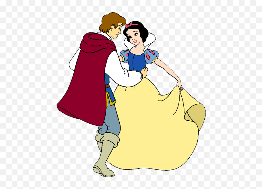 Snow White And Her Prince - Snow White And Prince Disney Clipart Emoji,Prince Clipart