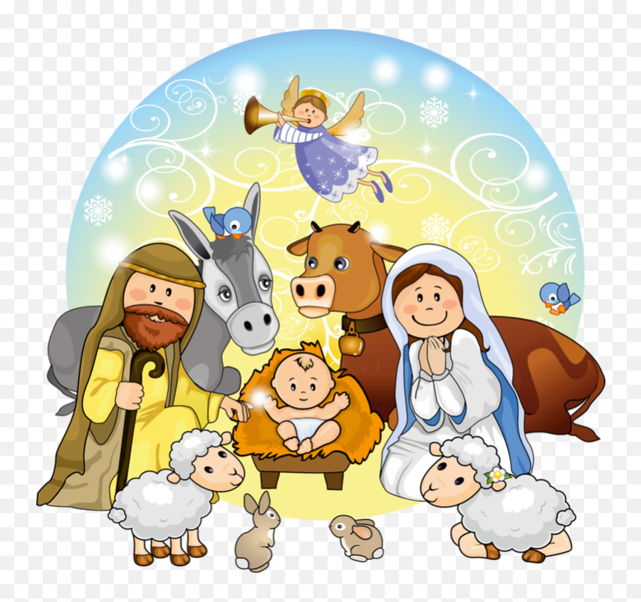 Christmas Nativity Clip Stock Png Files - Kids Preschool Nativity Clipart Emoji,Nativity Clipart