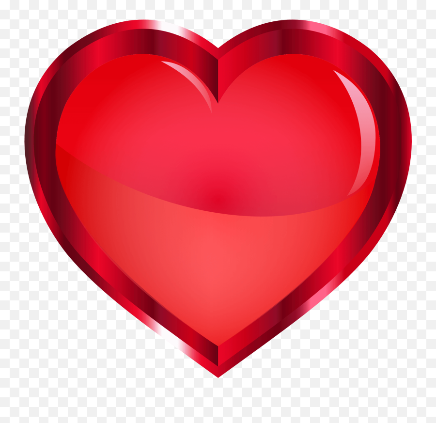 Red Heart Png Transparent Image - Transparent Background Heart Png Transparent Emoji,Heart Transparent Background