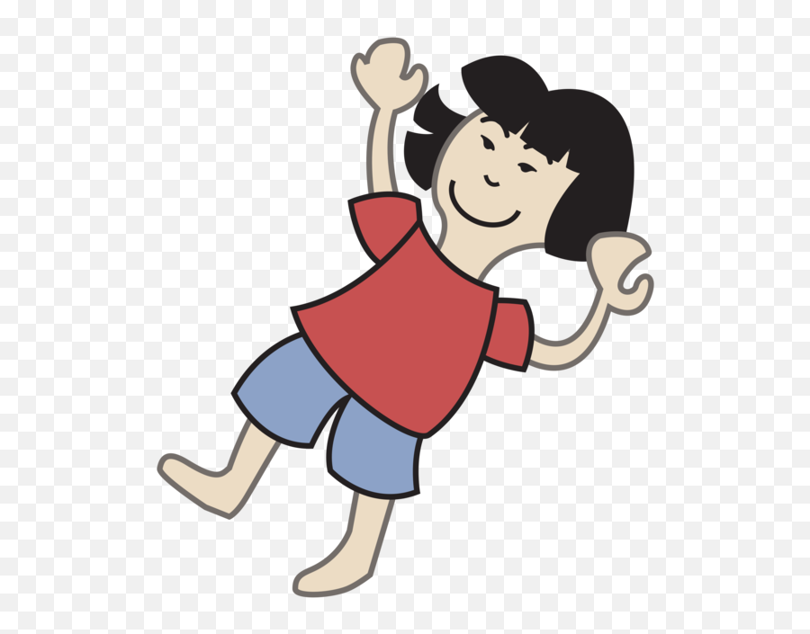 Girl Falling Clipart Png Image With No - Cartoon Girl Falling Emoji,Falling Clipart