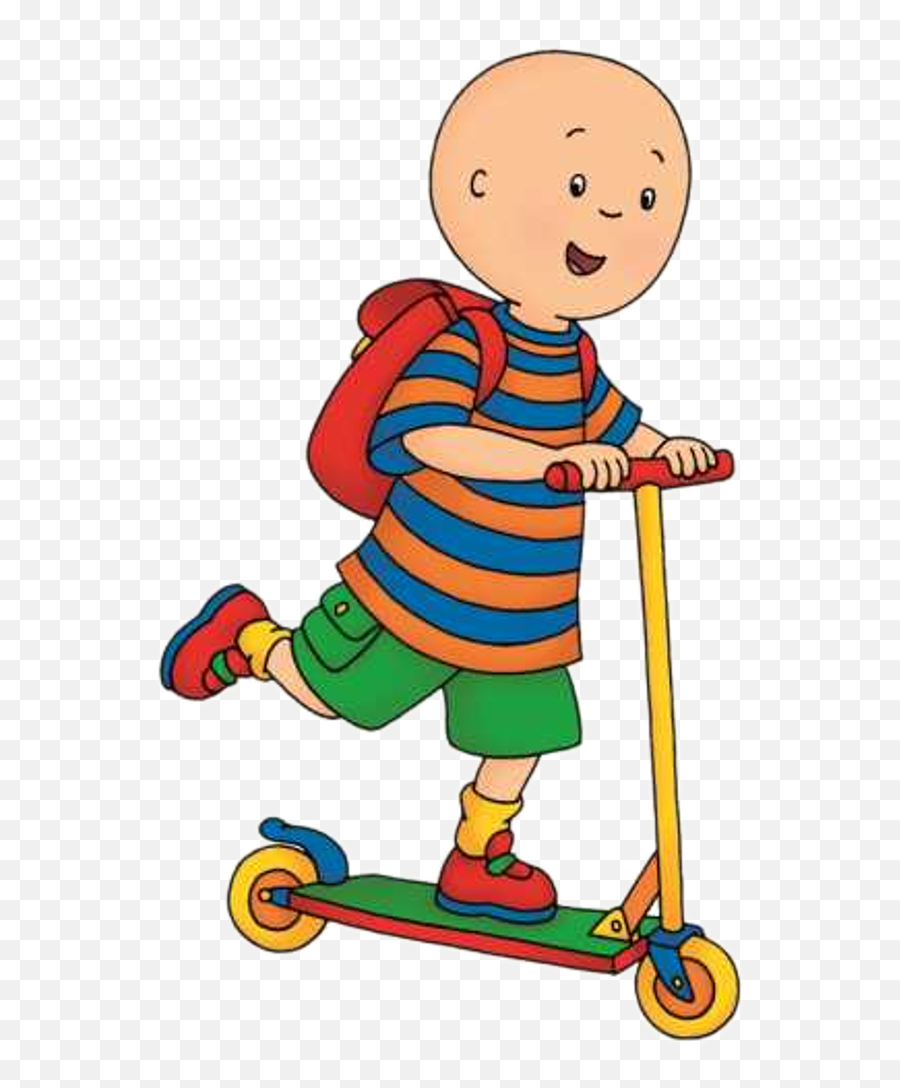 Caillou Png Clipart - Caillou Scooter Emoji,Caillou Png