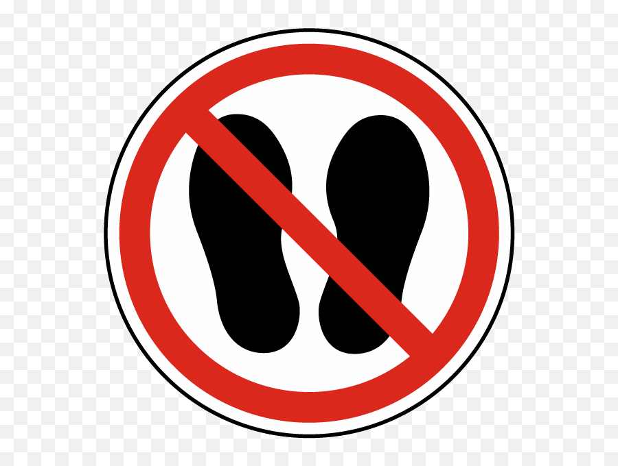 Download Do Not Walk Or Stand Here Label - Do Not Walk Png Do Not Step Sign Png Emoji,Do Not Sign Png