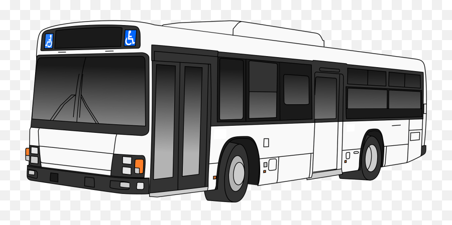 White City Bus Clipart - Public Bus Clipart Transparent Emoji,Bus Clipart Black And White