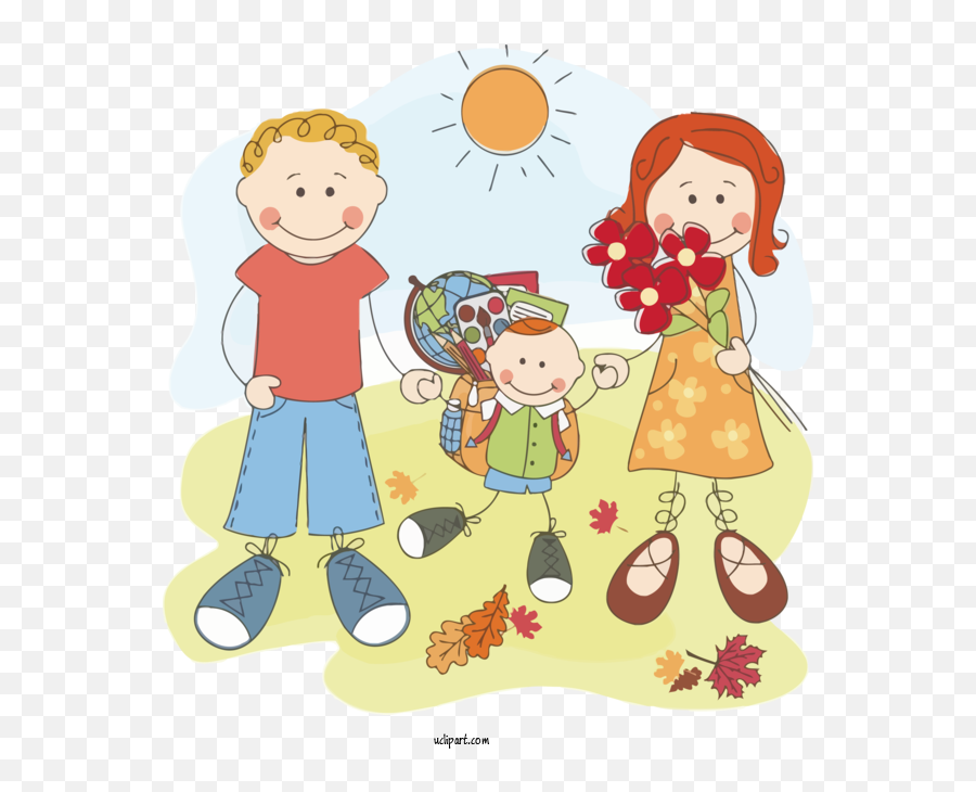 Holidays Family Cartoon For Family Day - Family Day Clipart Ljubav Djece Prema Roditeljima Emoji,We The People Clipart