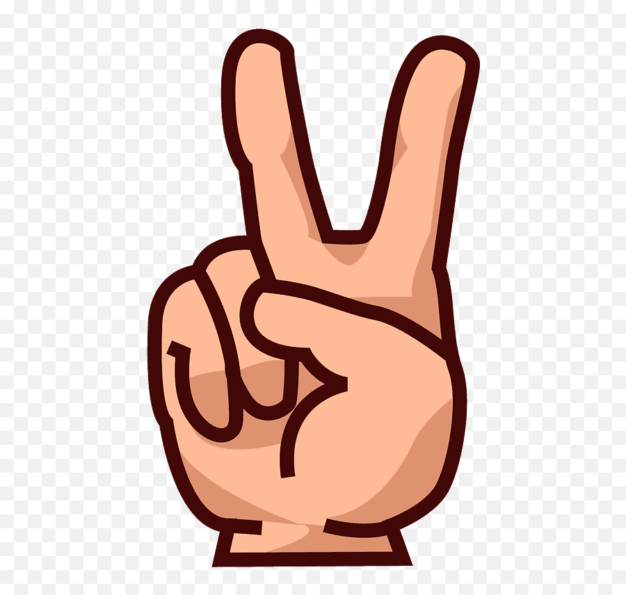 Victory Hand Emoji Clipart,Hand Emoji Png