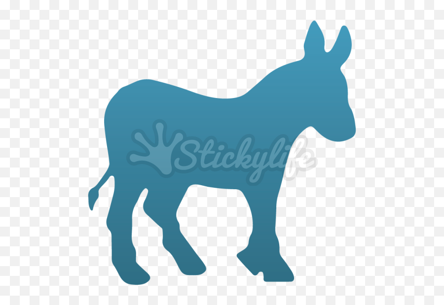 Democratic Party Donkey Png Clipart Emoji,Democrat Donkey Png