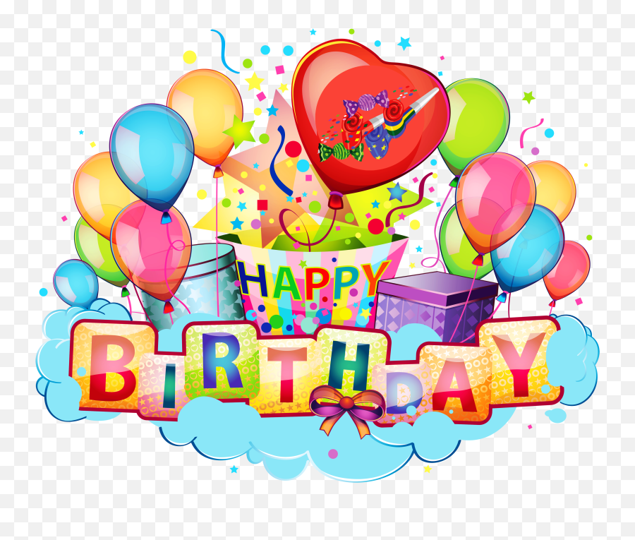 Transparent Happy Birthday Clipart - Happy Birthday Clipart Emoji,Happy Birthday Clipart