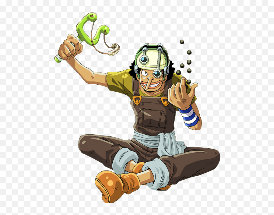 Check Out This Transparent One Piece Usopp With Catapult Png Emoji,One Piece Png