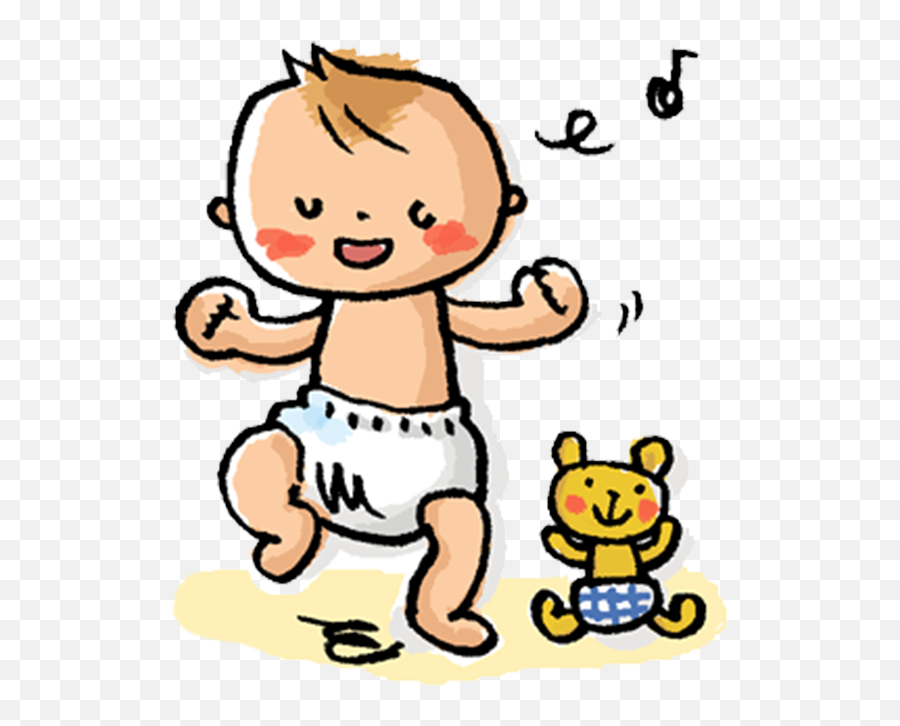 Diaper Transparent Cartoon Baby - Nappy Changing Cartoon Emoji,Baby In Diaper Clipart